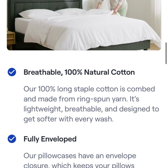 NECTAR “Resident” Twin Sheet Set - Picture 4 of 6